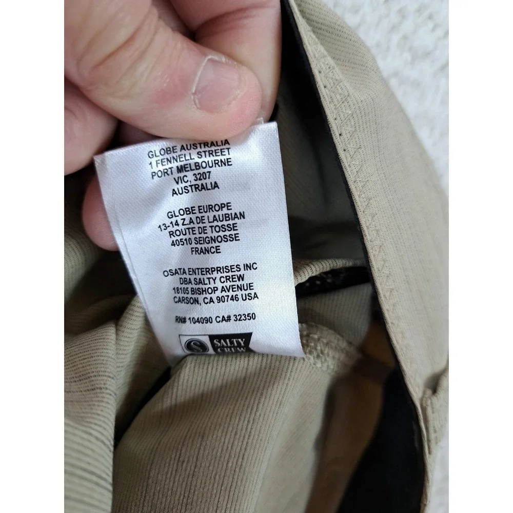 Salty Crew Shorts Men's 42 Tan Hybrid Performance Cargo Stretch Chino 8" Inseam - Picture 6 of 11